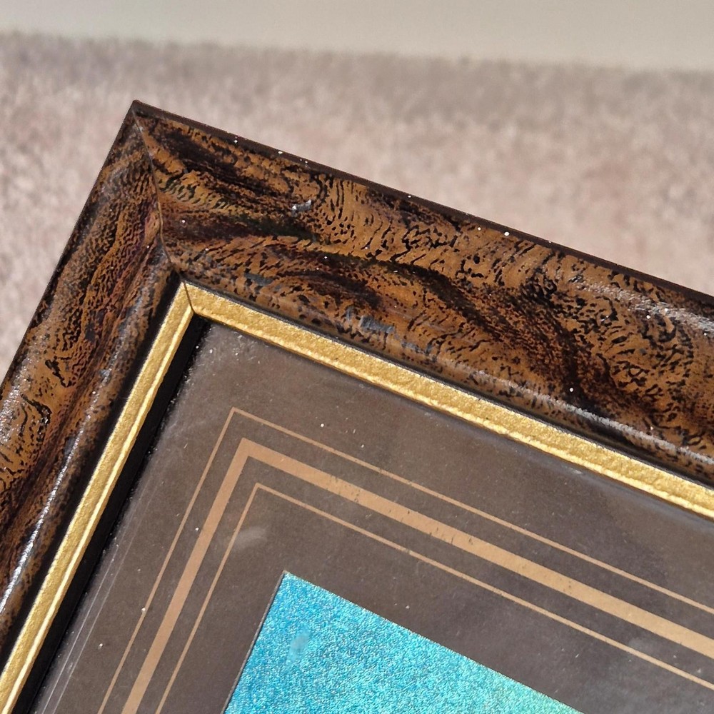 Framed White Tiger Foil Artwork