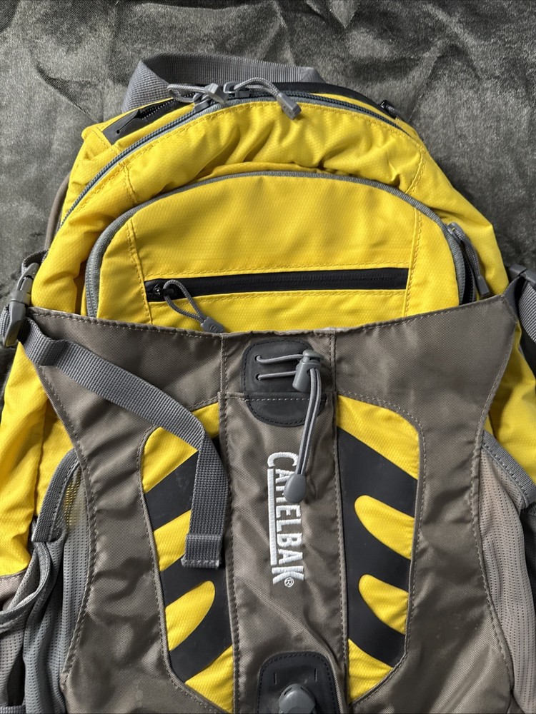 CAMELBAK Alpine Explorer Backpack, Fits 100oz Bladder - Yellow/ Gray