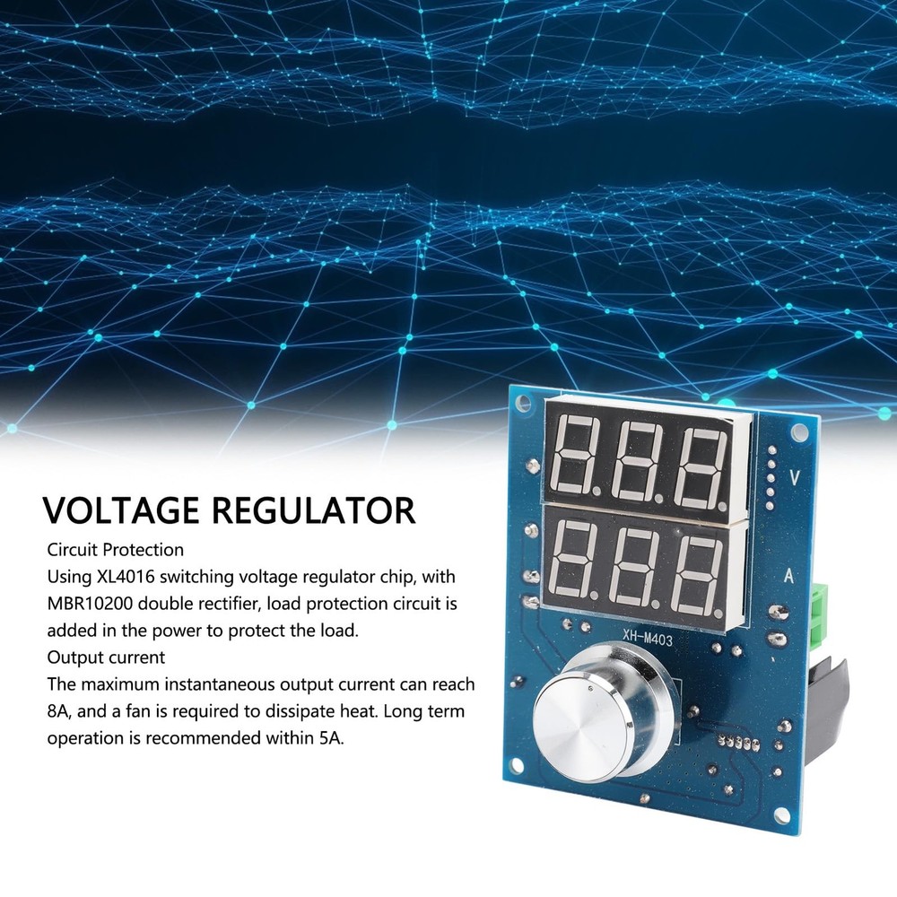 Adjustable Voltage Regulator, XH M403 Voltage Regulator Module, Variable DC t...