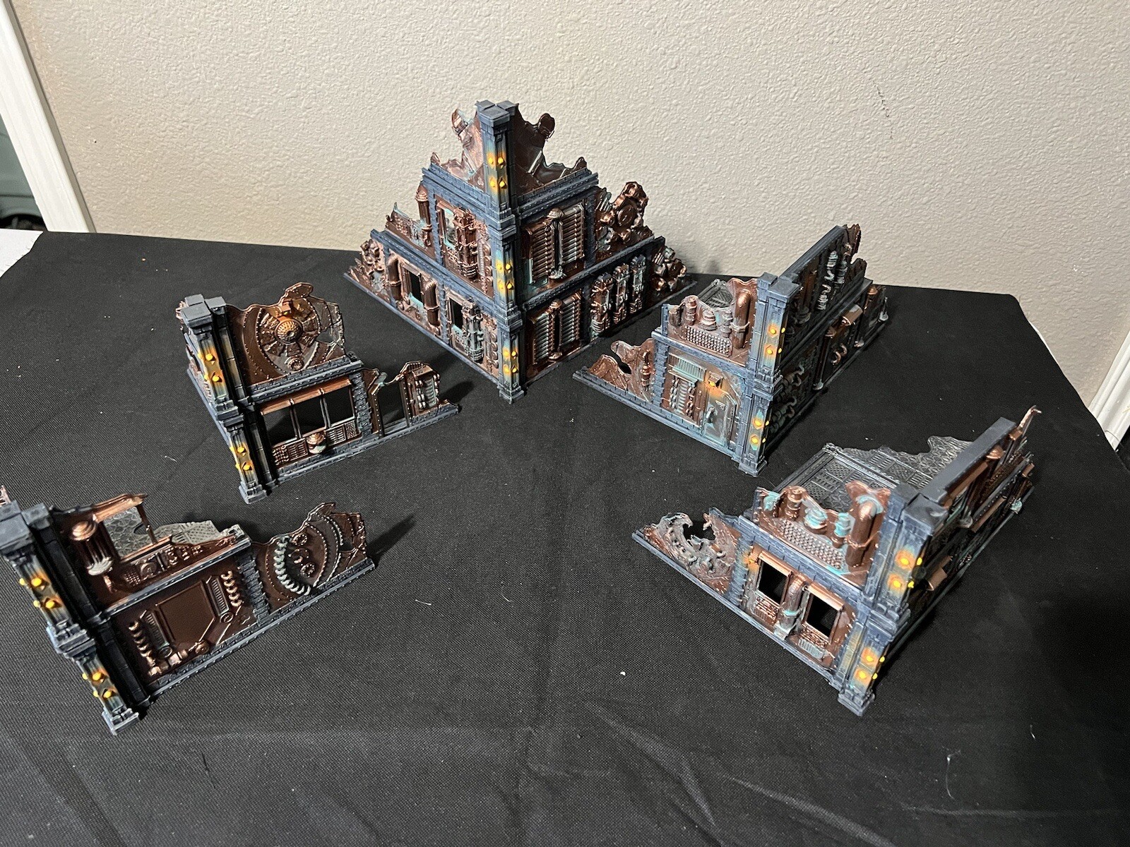 Tabletop Wargaming Terrain Fully Painted Industrial Warhammer 40K Compatible