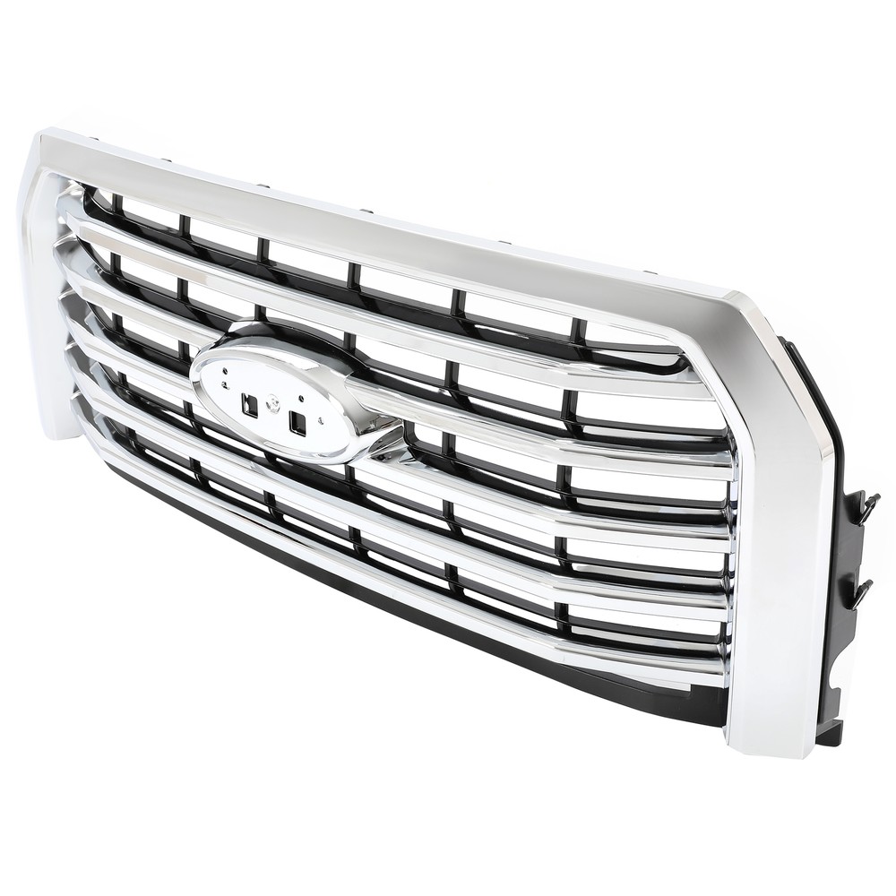 For Ford F-150 2015-2017 ABS Chrome Front Upper Bumper Grille #FL3Z-8200-EA