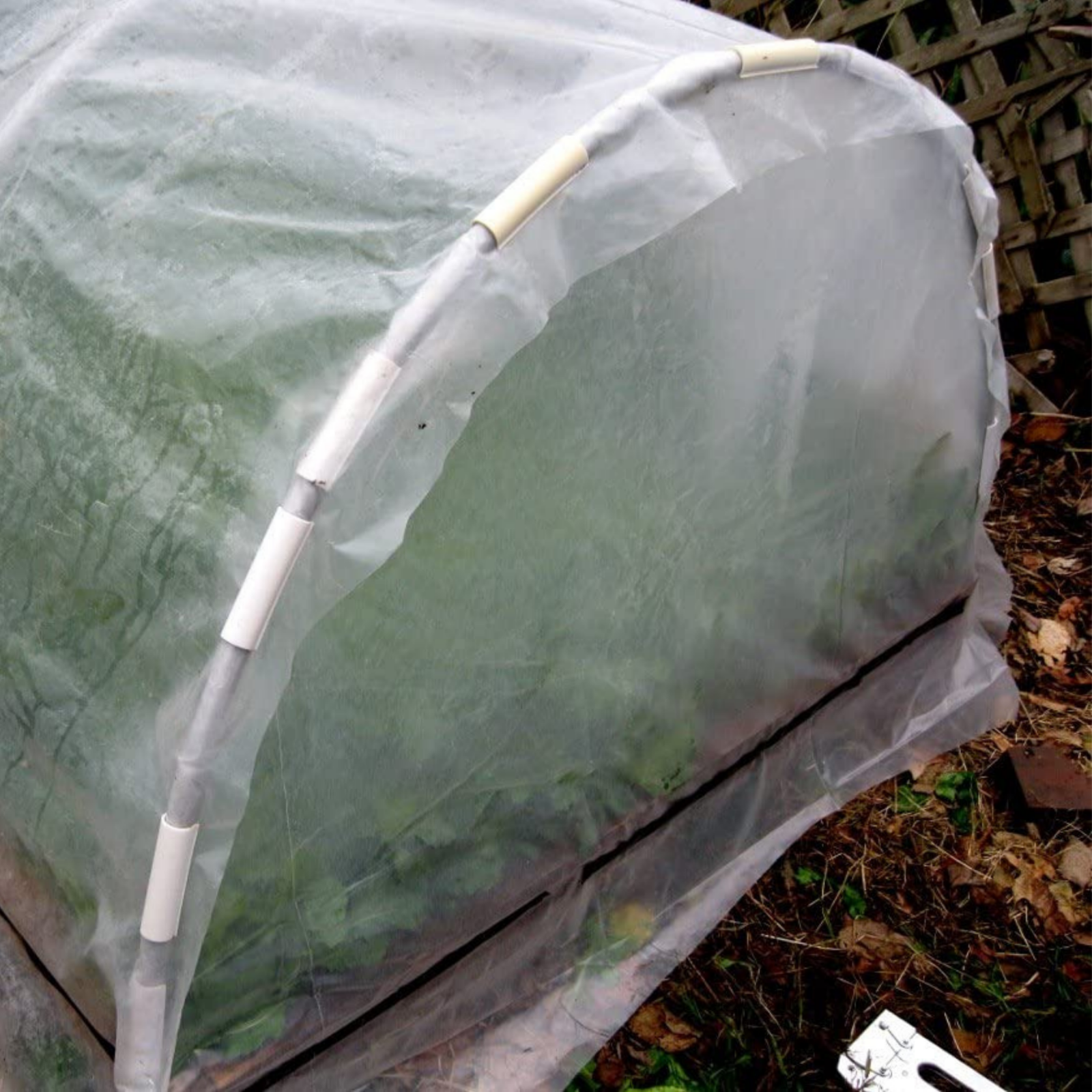 White PVC Greenhouse Clamps - 20 Packs