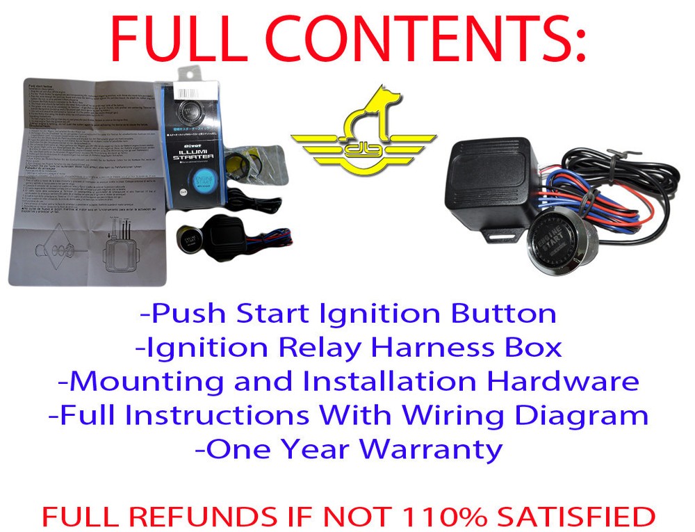 BMW LED Push Button Start Engine Ignition Starter Kit - Designed for BMW Models