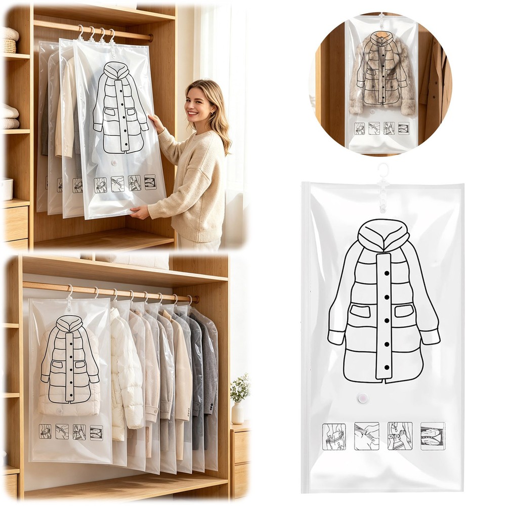 1PC Vacuum Storage For Space Saving Hanging Compression For Bedding Duvets