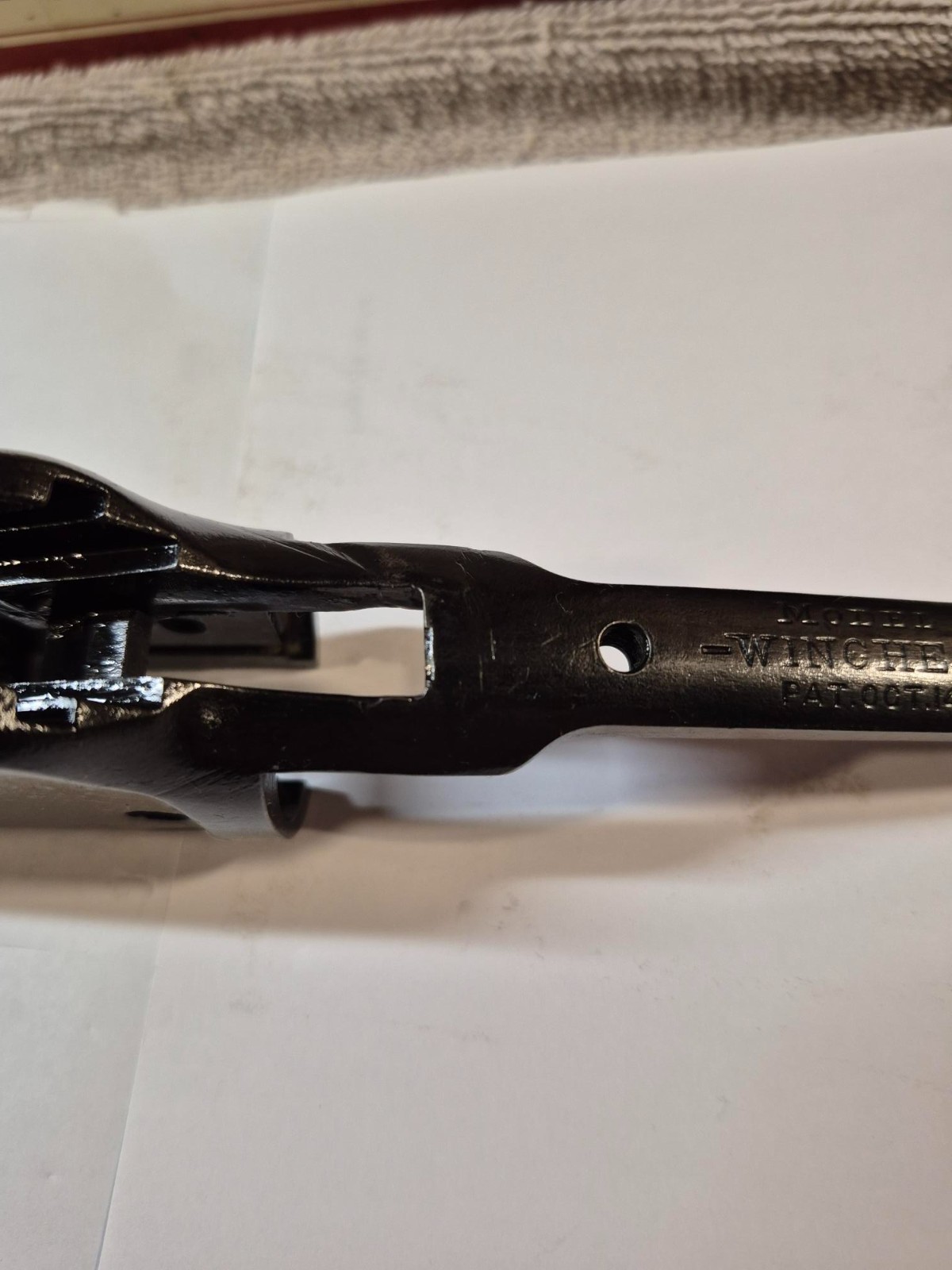 Winchester model 1892 upper tang