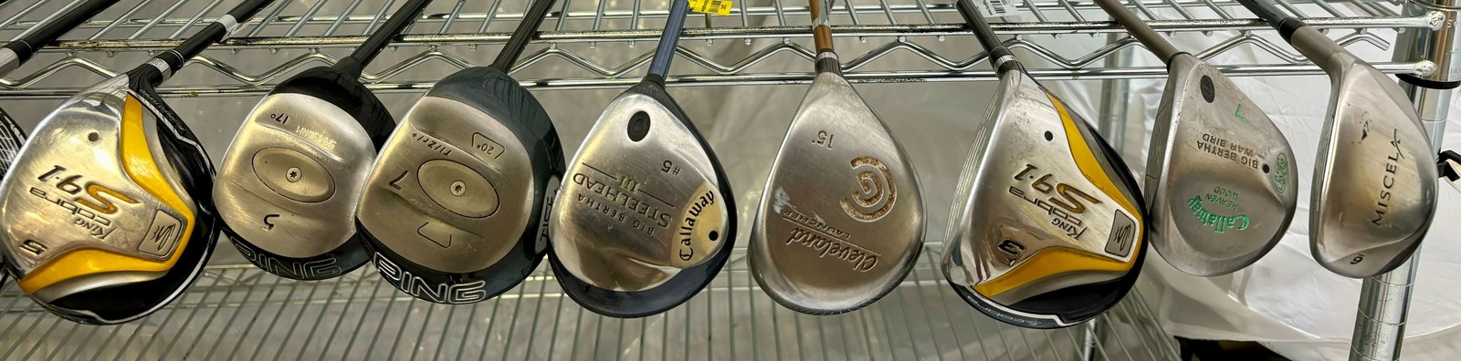 Wholesale Lot of 30 Golf Clubs - Assorted Drivers and Fairway Woods