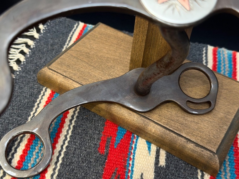 NICE “AD” Marked Silver/Copper Engraved Horse Curb Bit