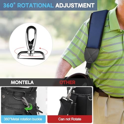 Golf Bag Strap Replacement Golf Bag Shoulder Strap Single Padded Shoulder Blue