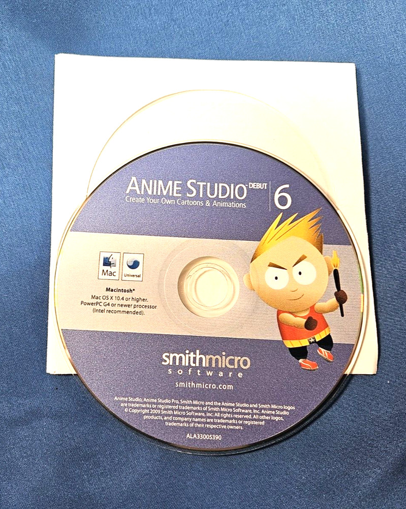 Smith Micro Anime Studio Debut 6 for PC Mac Animation Creation Software