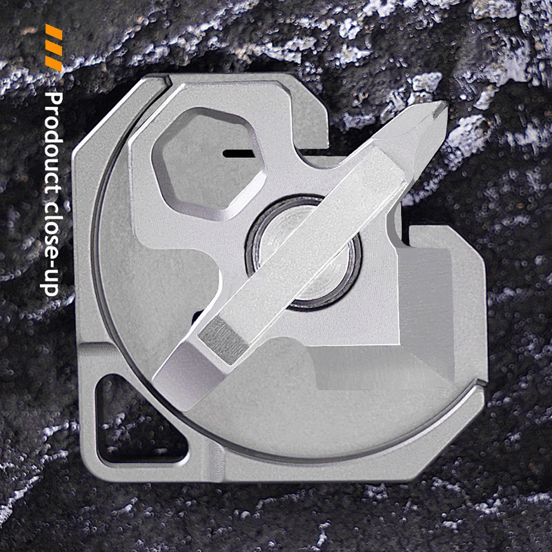 4 IN 1 Titanium Multi Tools Screwdriver Cutter Portable Camping EDC Keychain