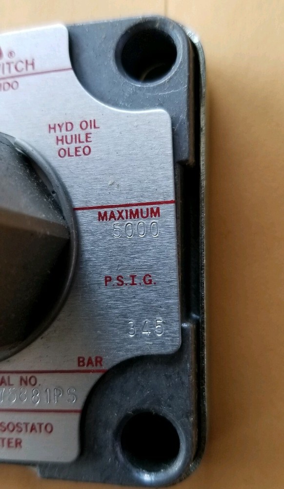 Asco RN20B42 Tri-point Pressure Switch (New/Surplus)