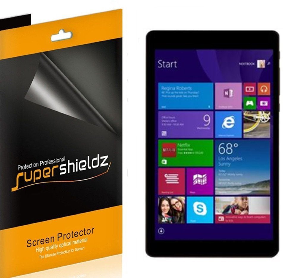 3X Supershieldz Clear Screen Protector Saver for Nextbook Flexx 8" Tablet