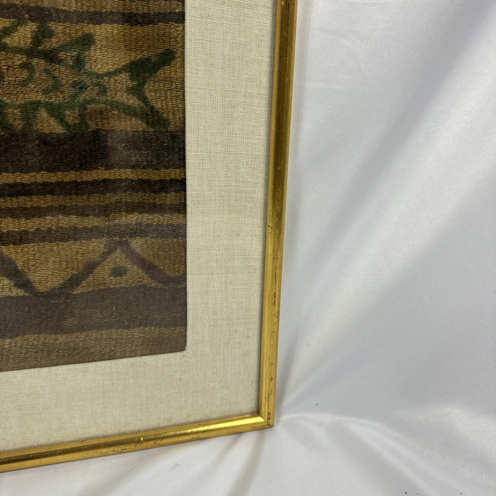 Pre-Columbian textile fragment Framed - Peruvian Chancay? Tiahuanaco?