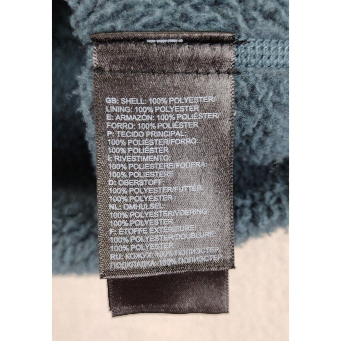 The North Face Mens Fleece Pullover Sweater Blue XL Long Sleeve Quarter Zip