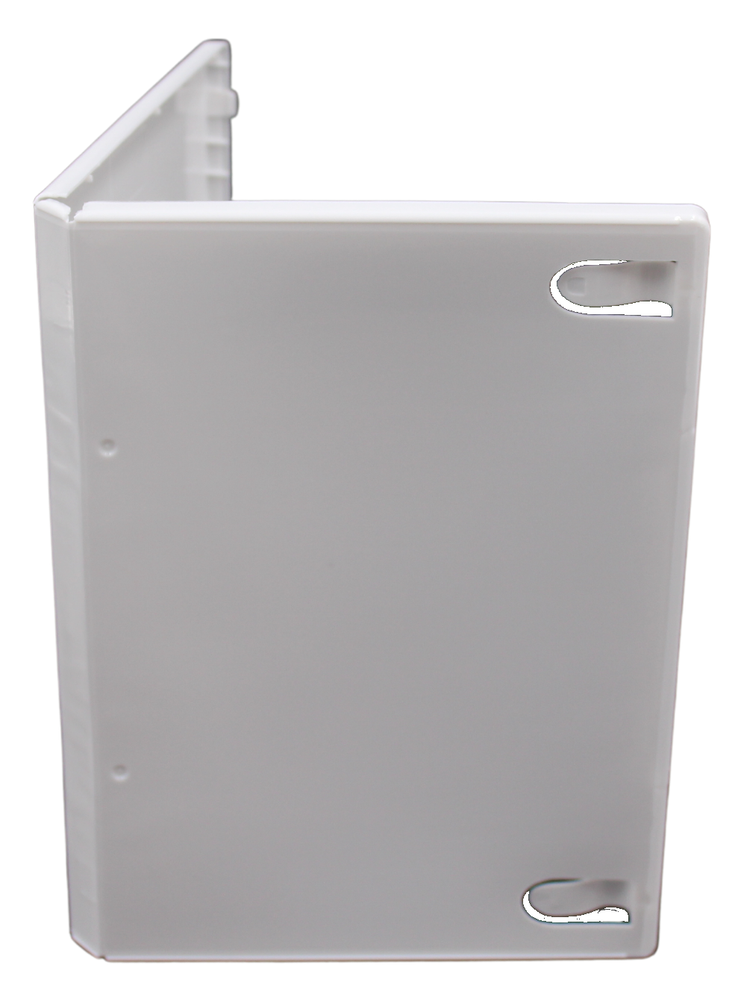 Premium Quality 14mm Single White Disc Standard CD DVD Blu-Ray Storage Box Case