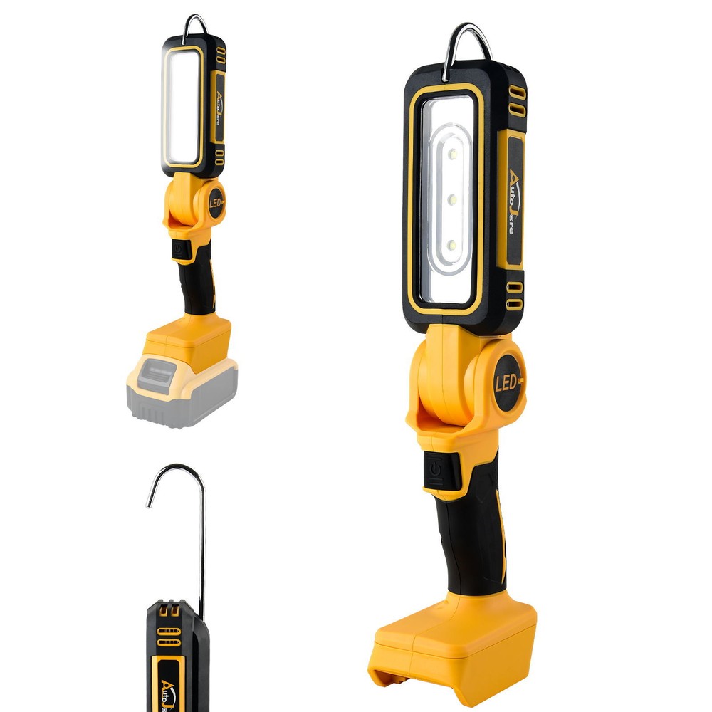 Cordless LED Pivoting Work Light For DeWALT LED 20V 20Volt MAX Flashlight TOOLS