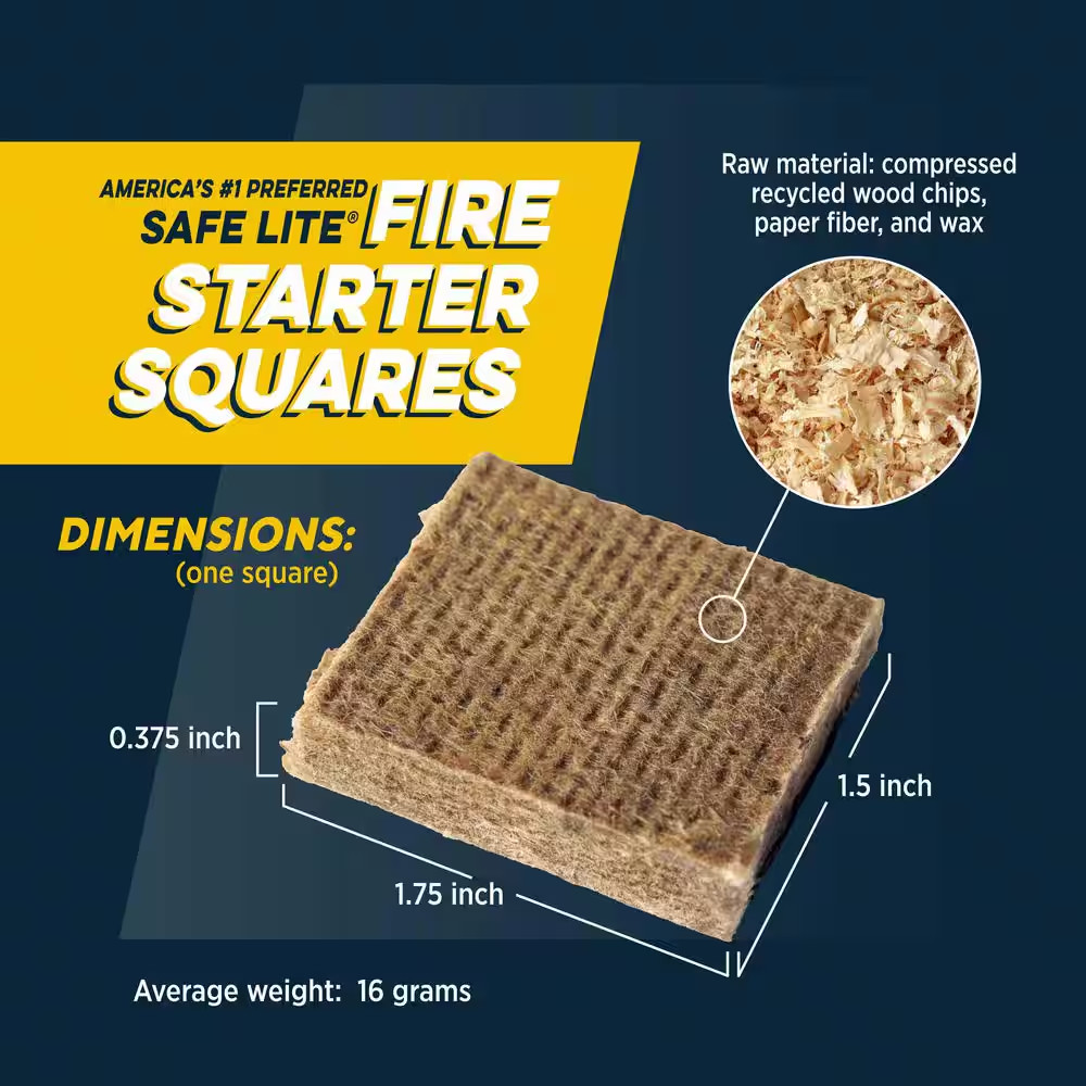 Safe Lite Fire Starter Squares (24-Pack)