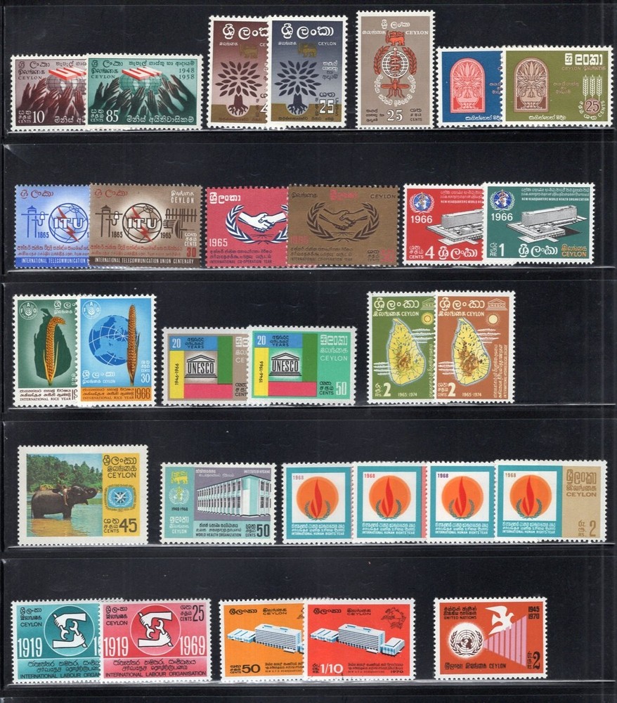 Ceylon 1960-70 Selection of MNH Sets