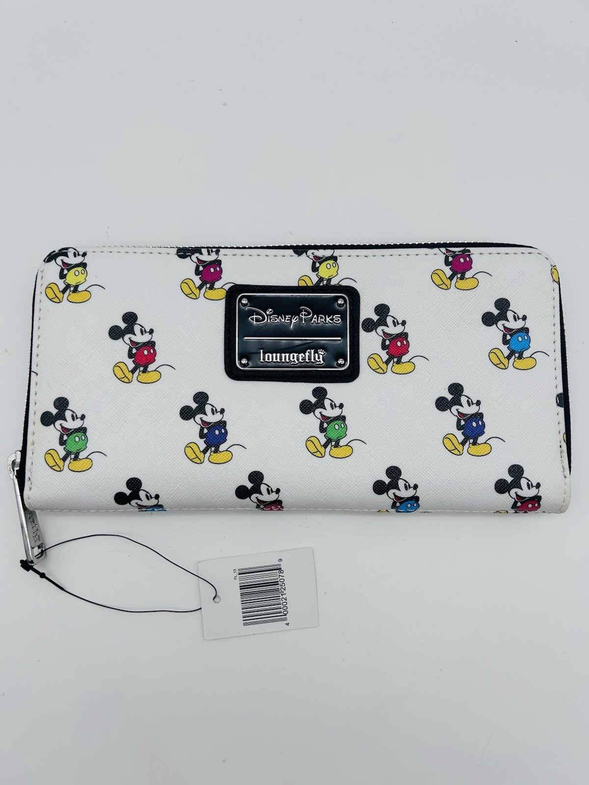 Disney Parks Loungefly Womens Wallet Mickey Mouse All Over Print Zip Around