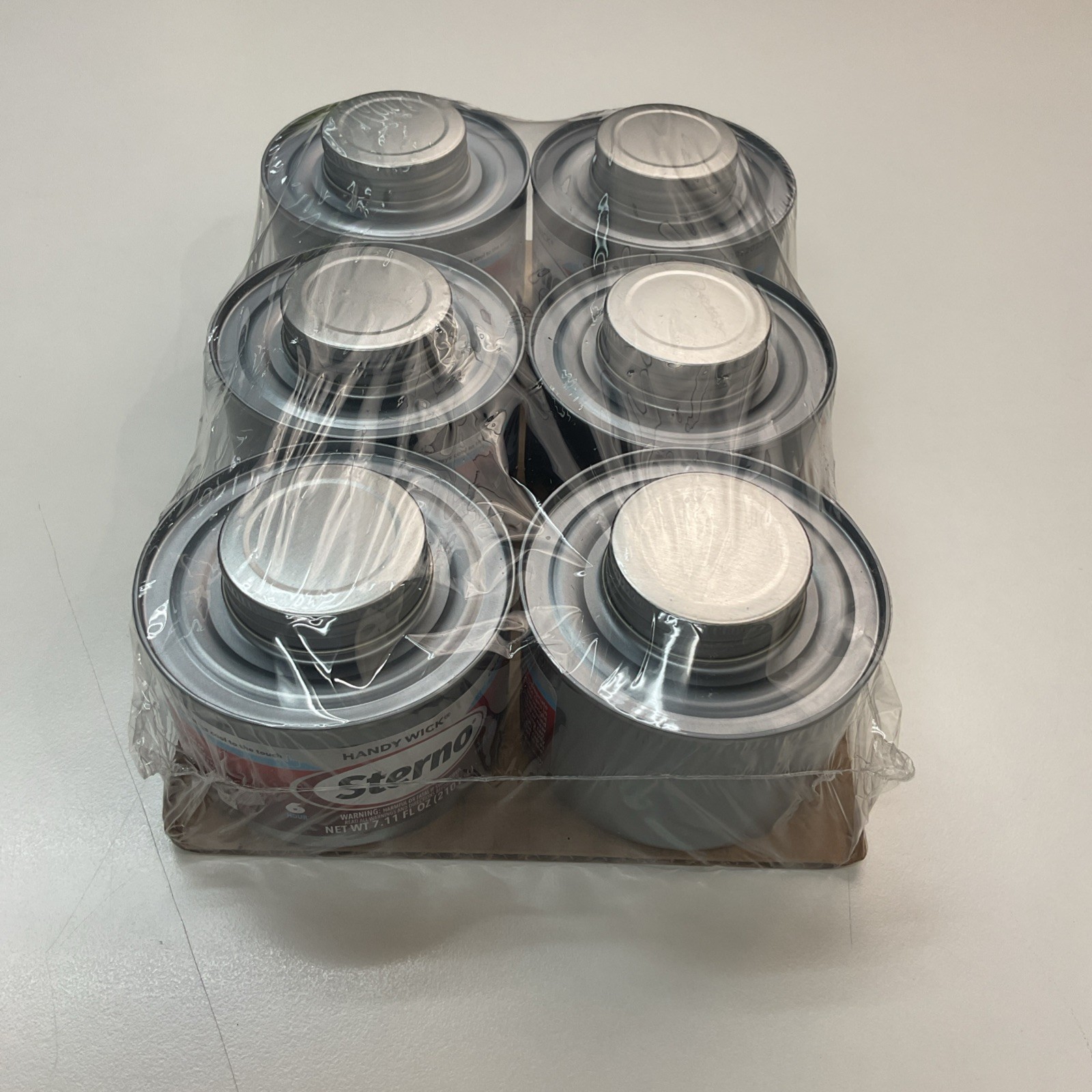 Sterno Fuel Cans - 6-Hour Burn, (6-Pack) Chafing Dish Fuel Can Burners for Food