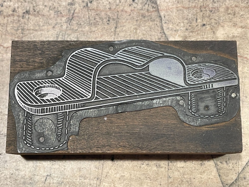 Printing Letterpress Printers Block Large Hardware Illustration / Bracket (1727)