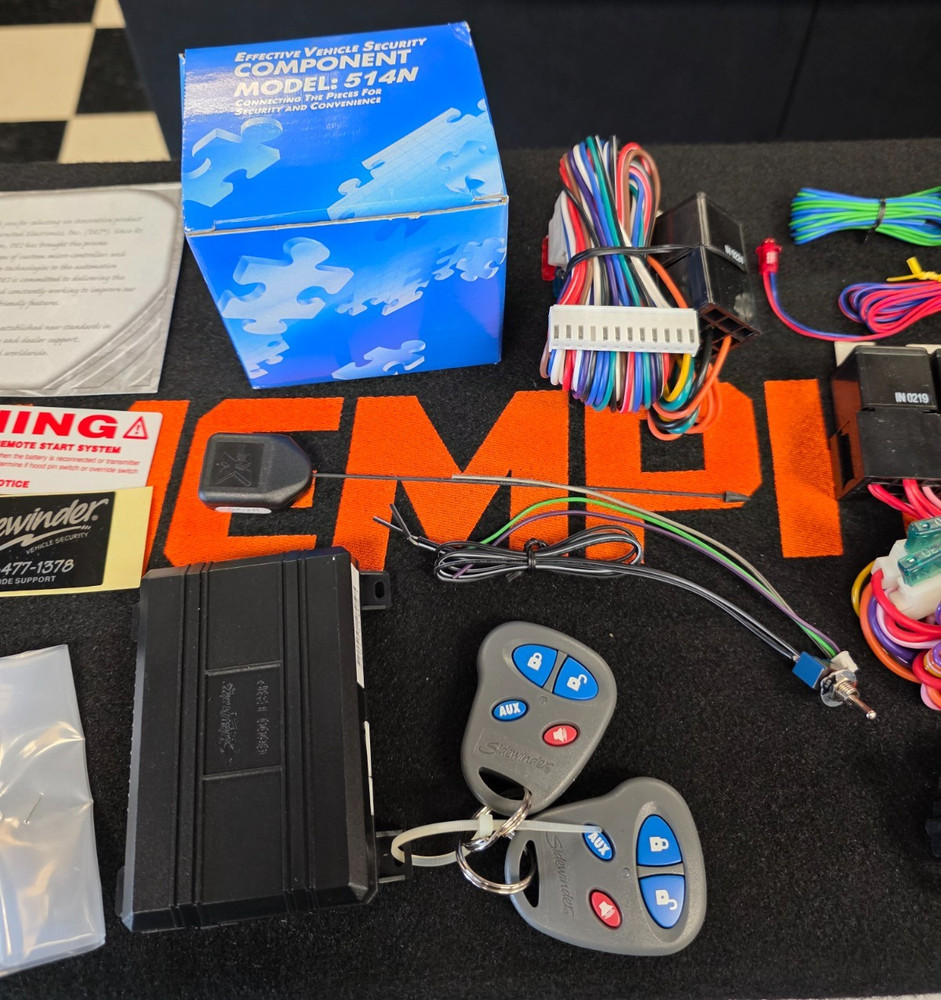SIDEWINDER DEI alarm system remote start keyless entry 553S 6500ESP OLD SCHOOL