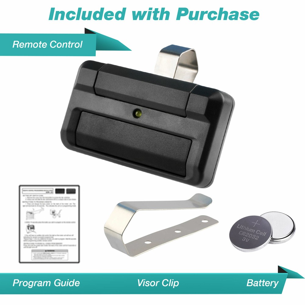 For LiftMaster 811LM 1-Button 12 Code Dip Switch Garage Gate Remote Control
