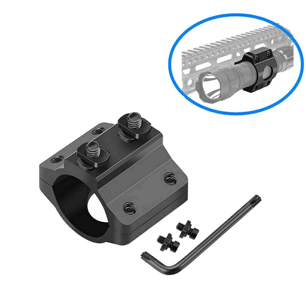 Tactical Flashlight Mount 1" Ring Mount for Flashlight Scope fit M-LOK Rail