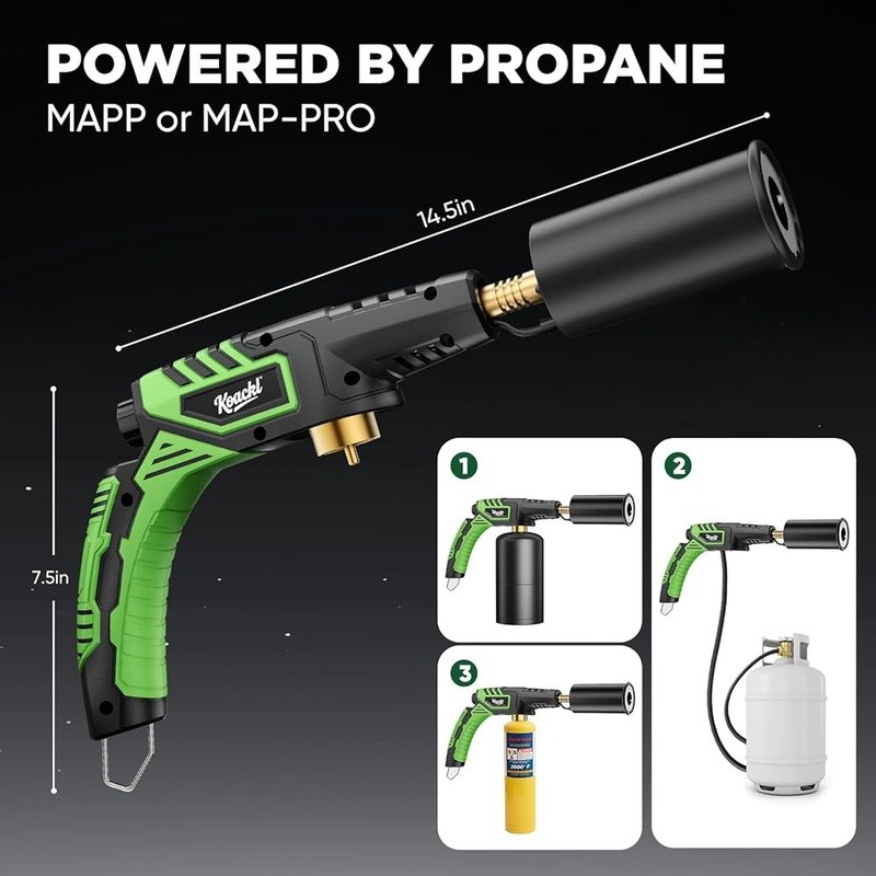 Cooking Propane Torch Adjustable Flame Lightweight Kitchen Grill Campfire Tool