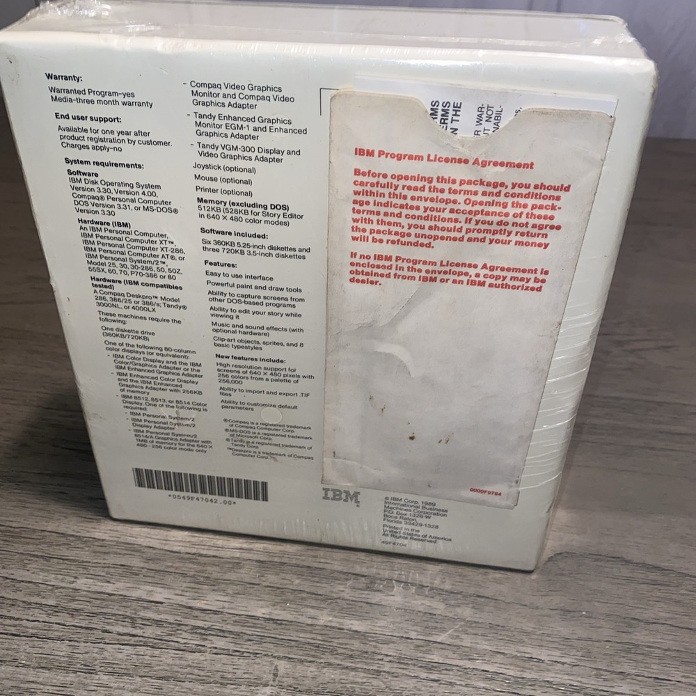 IBM PC Storyboard PLUS Version 2.0 presentation software Brand New!