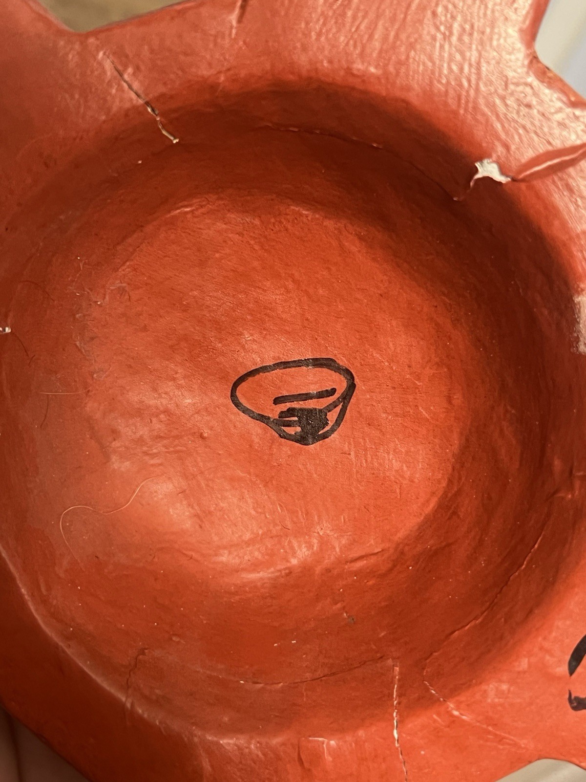 Signed Alaskan Native Artist Pacific NW COAST HAND CARVED SUN MASK Vintage