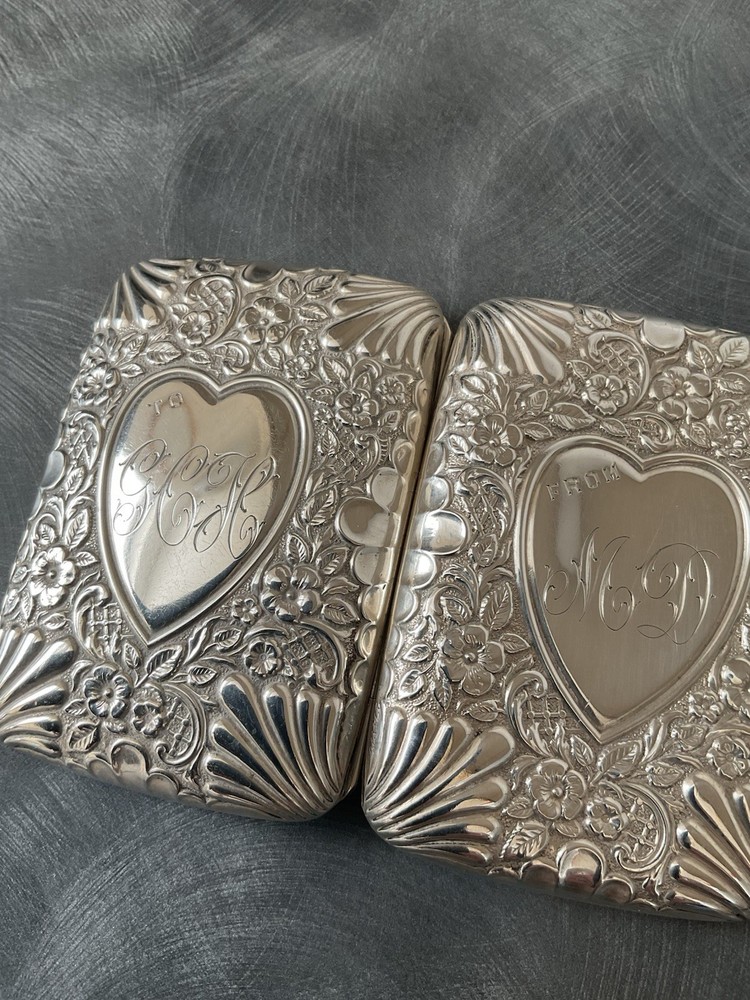 RARE SUPERB SOLID SILVER VICTORIAN CIGARETTE CASE WILLIAM THORNEYWORK 1897 84g