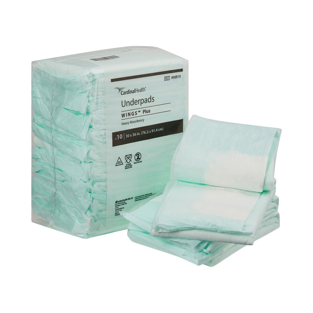 Wings Plus Underpad Heavy Absorbency 30 X 36" 50 ct