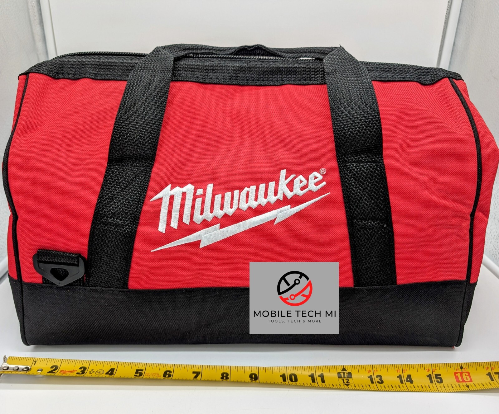 NEW Milwaukee M18 M12 16" x 10" x 10" Canvas Contractor Tool Bag Case Driver 18V