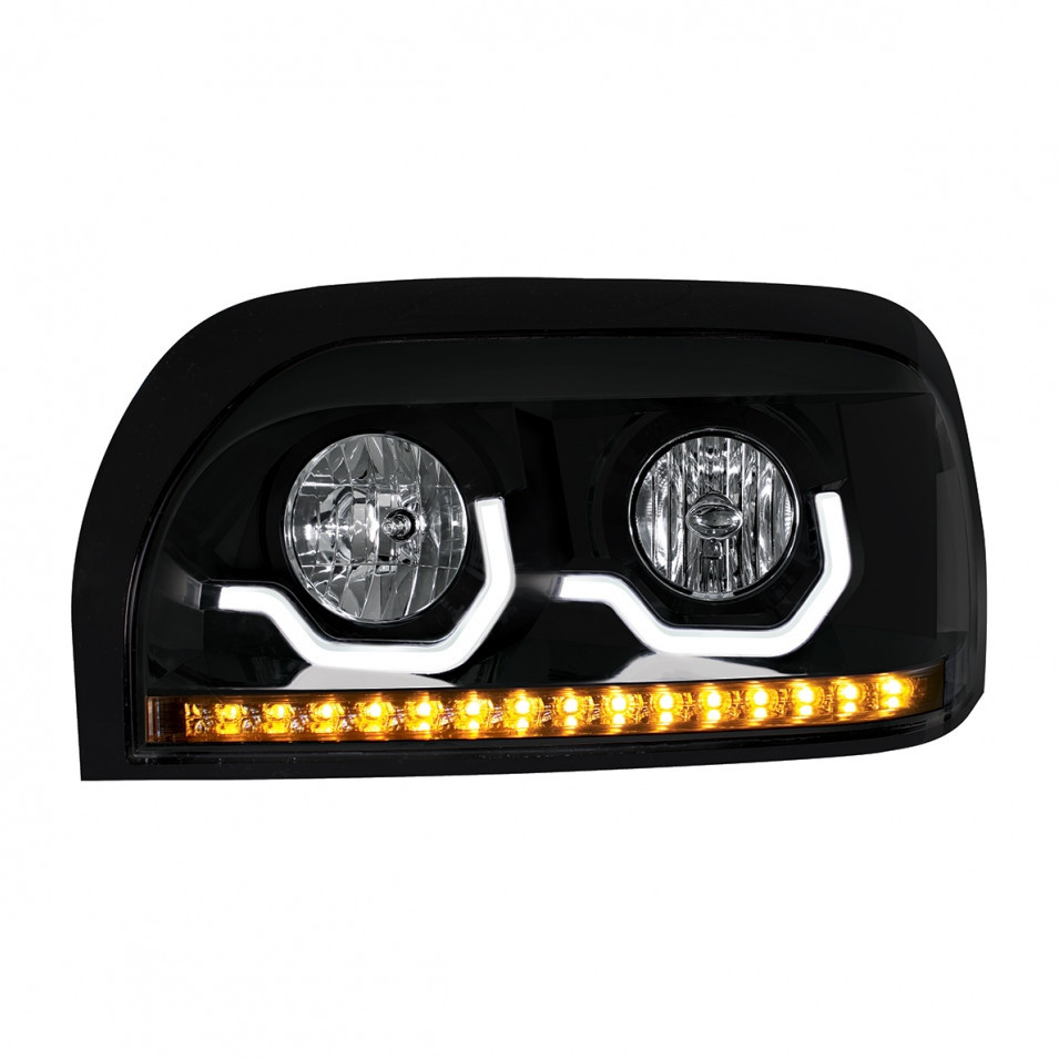 Freightliner Century "Blackout" Projection LED Headlight - Driver Side