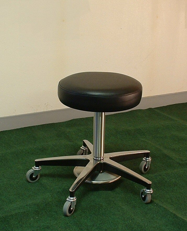 Foot Adjustable Medical Stool with Aluminum Base