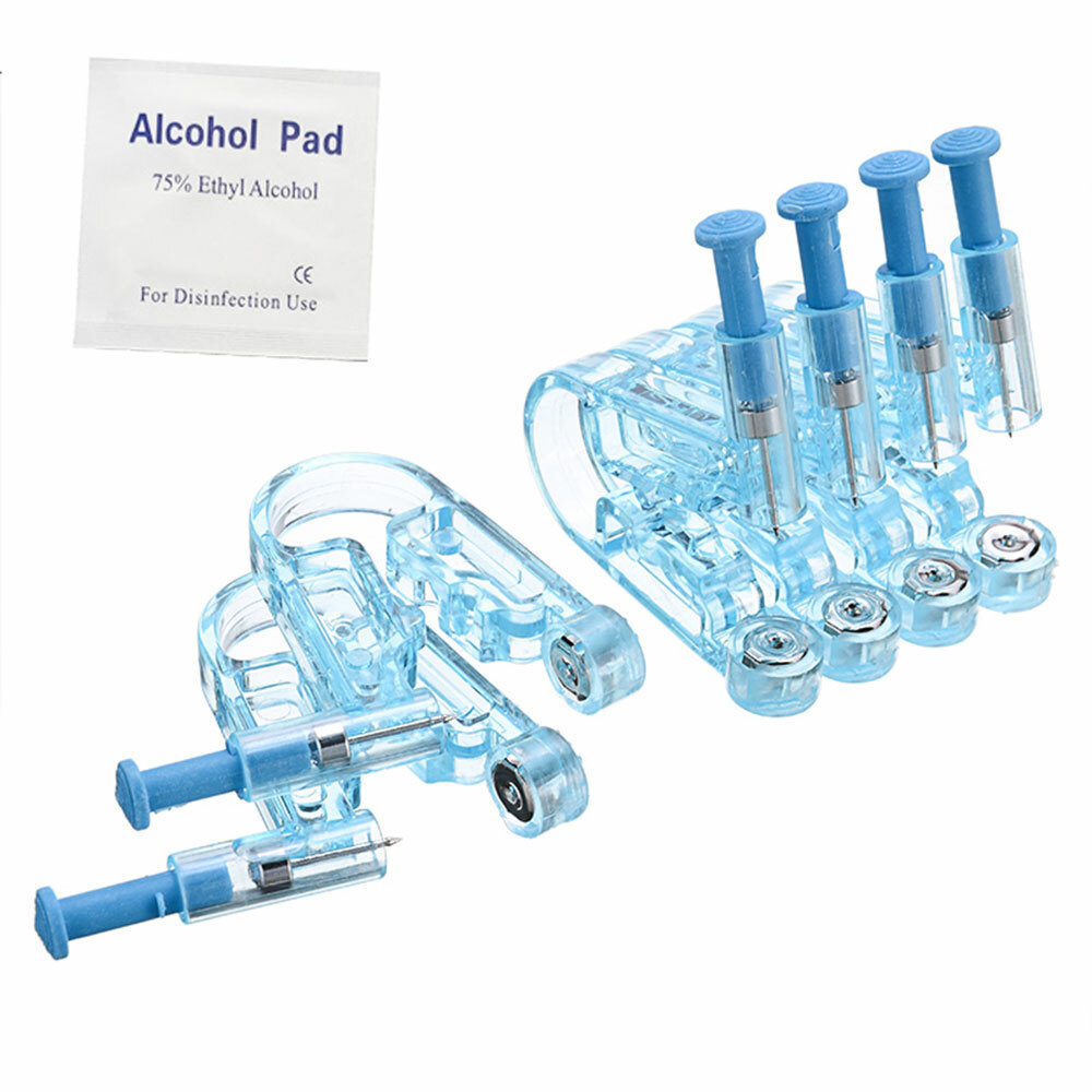 10Pcs Disposable Ear Studs Piercing Gun Ear Stud Unit Piercer Tool Kit