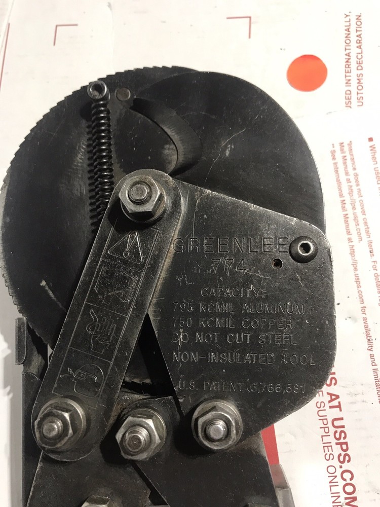 GREENLEE 774 2 HAND RATCHET CUTTER SHEAR