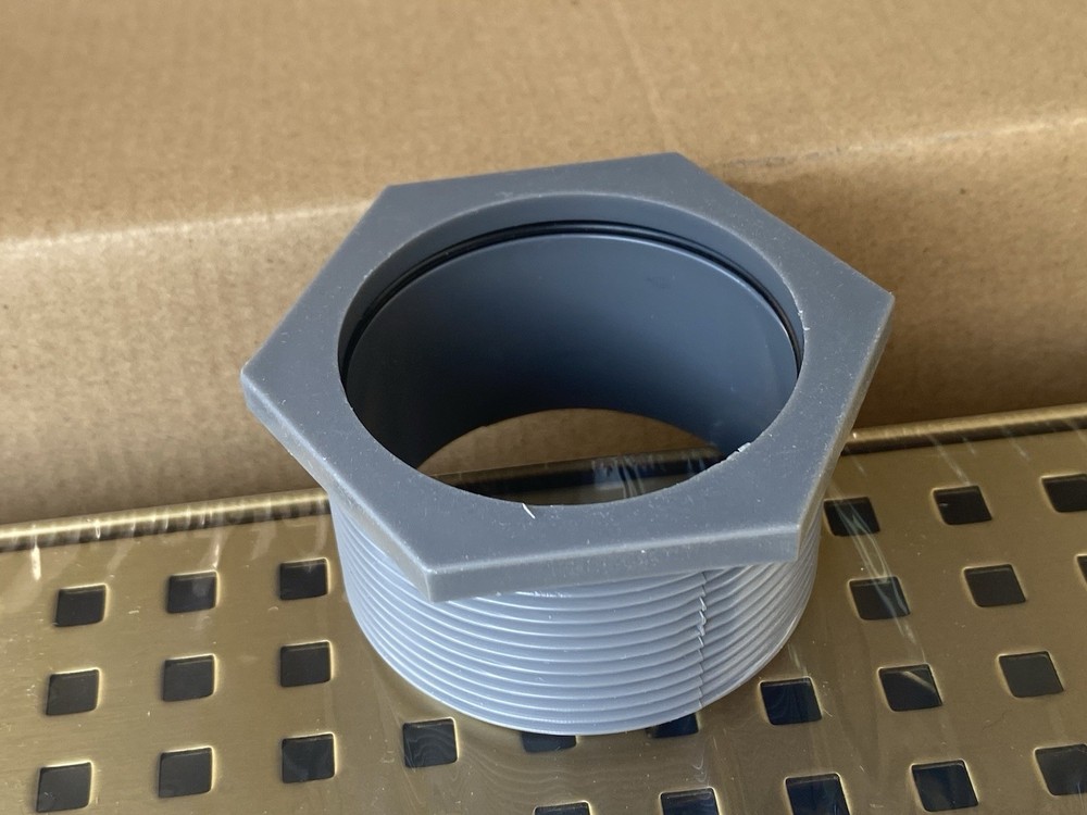 HTOH 24 Inch Linear Shower Drain Rectangular Floor Drain Brushed Gold