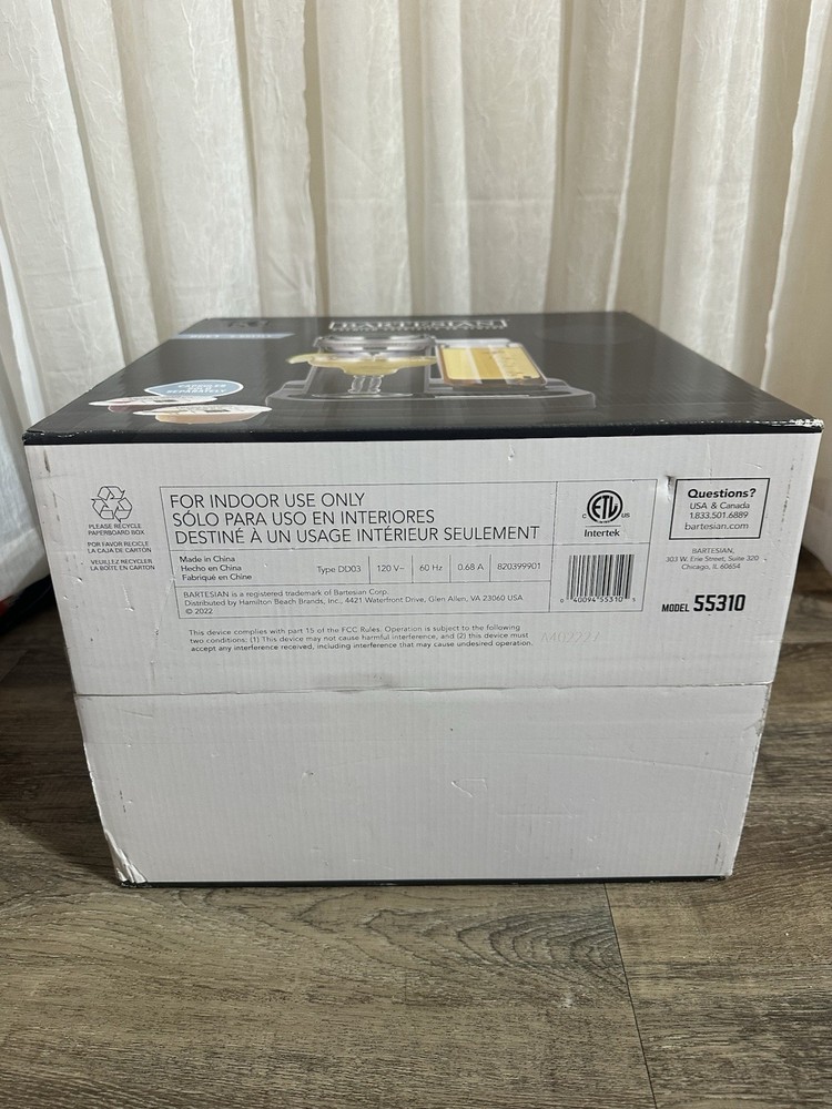 Bartesian Cocktail Machine Duet 2 Bottle Home Bar Model 55310 Open Box