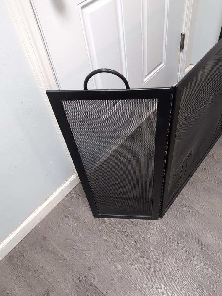 Unique Golfing 3 Panel Metal Adjustable Fireplace Screen