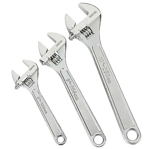 Ironton 3-Pc. Adjustable Wrench Set