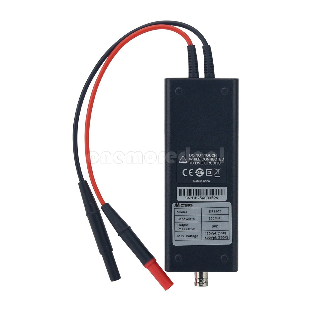 Micsig High-Voltage Differential Probe Dual Range Selection Oscilloscope Probe