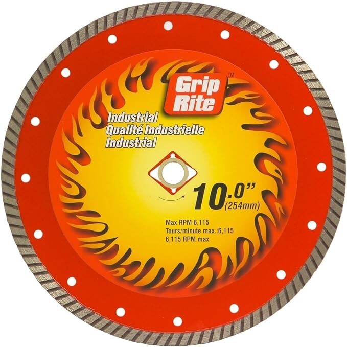 Grip Rite 10" Turbo Diamond Blade