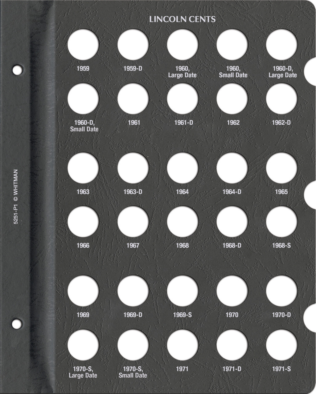 Lincoln Cents: 1959-2008 Date & Mintmark Set - Whitman Prestige™ Coin Album
