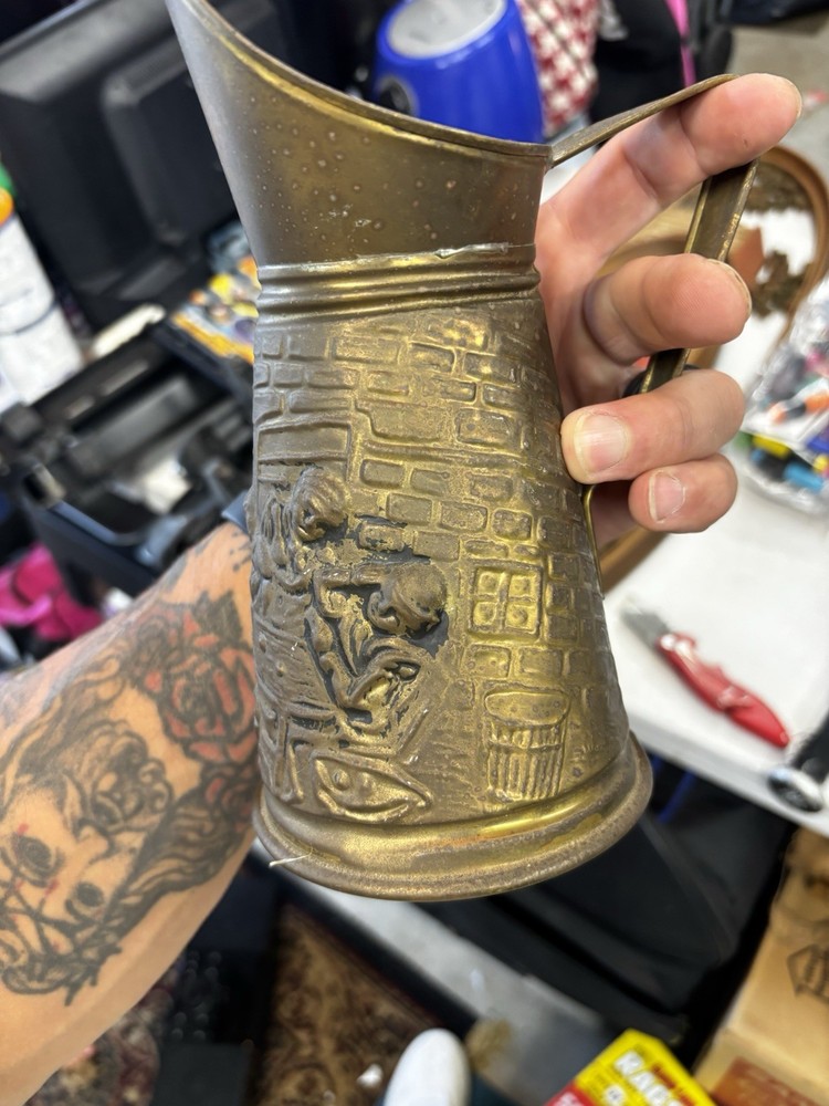 Vintage Brass Water Pitcher Made In England