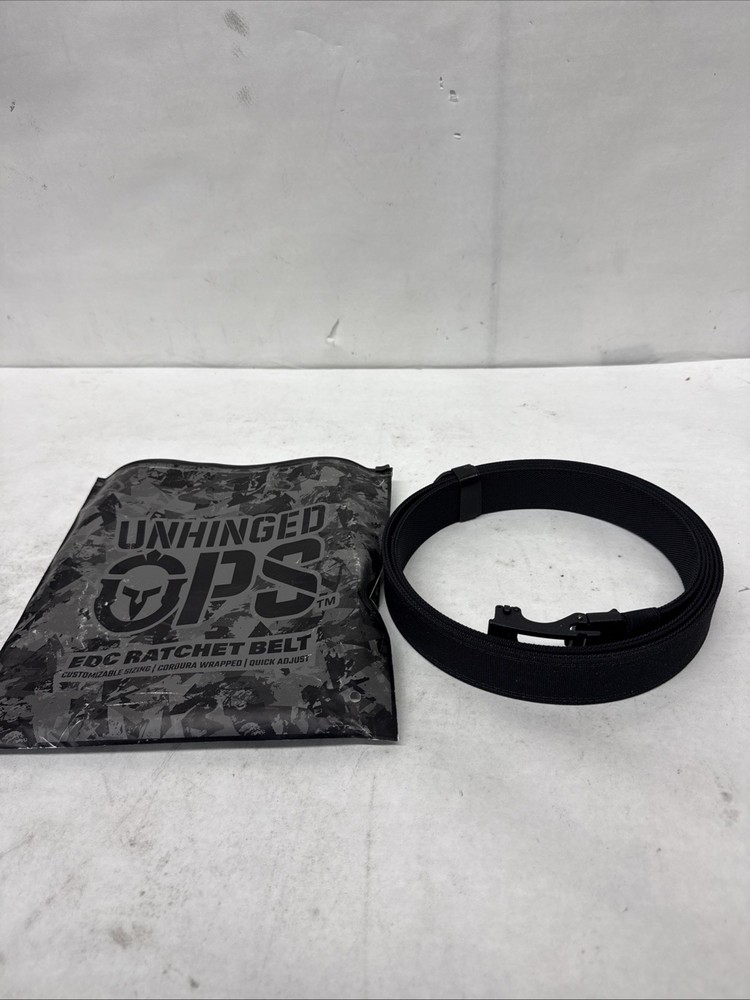 Unhinged Ops EDC Ratchet Belt. Customizable Quick Adjust