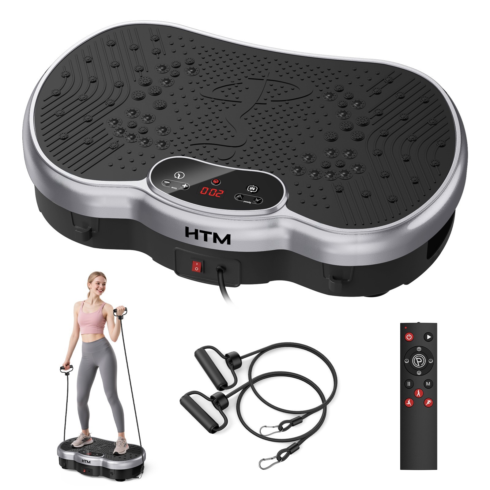 Vibration Plate Fitness Platform Exercise Machine Vibrating Shaking Full Body
