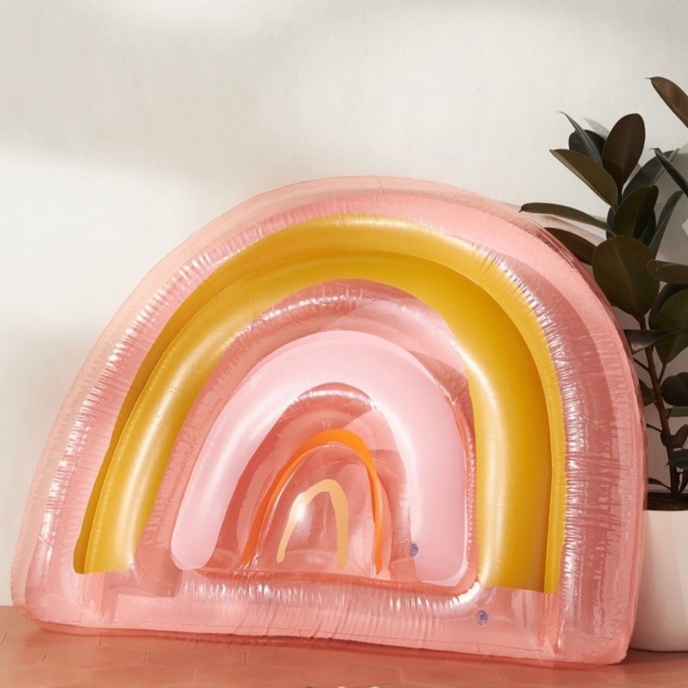 Sunnylife Inflatable Float Away Lie On Pool Float Rainbow Sealed NIB