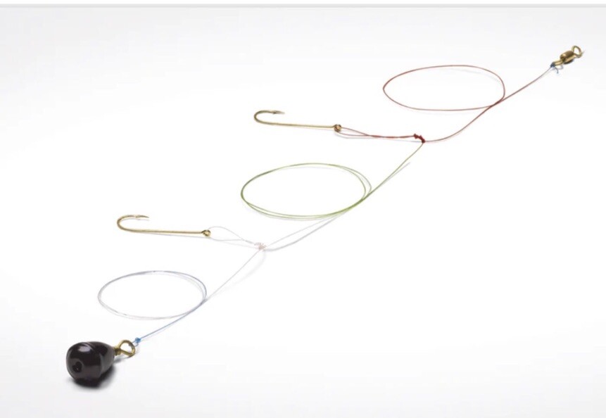 9 Mr. Crappie Troll- Tech Double Drop Rig Hooks 1/2oz